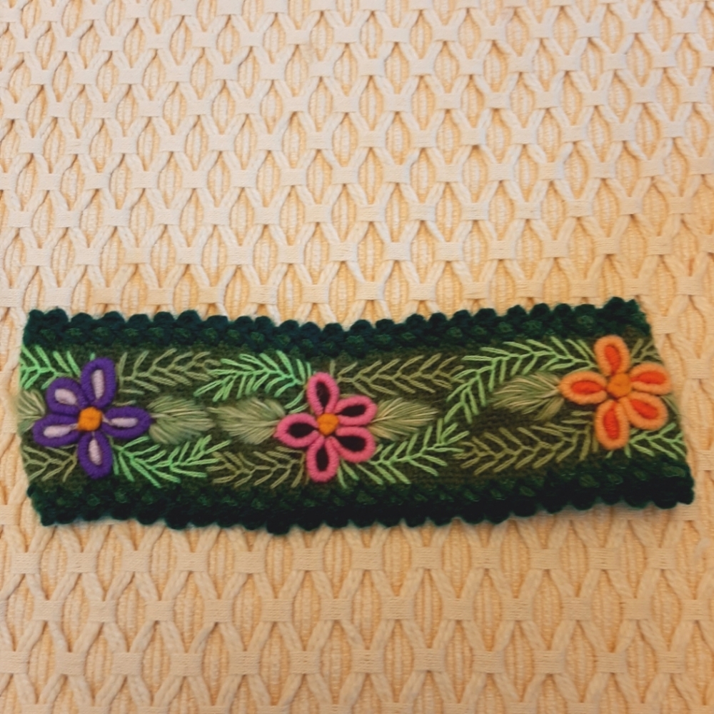 Embroidered Handmade Headband From Peru